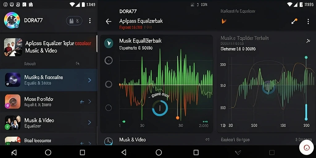 Tampilan antarmuka DORA77 yang user-friendly dan fungsional.