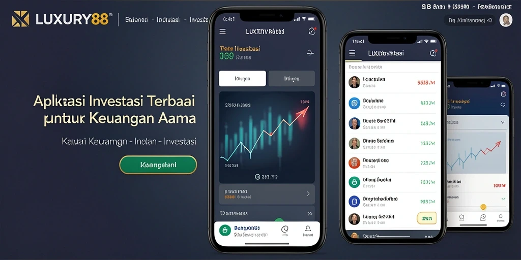 Antarmuka utama LUXURY88 yang menunjukkan fitur Investasi.