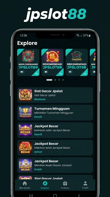 Tampilan katalog aplikasi jpslot88